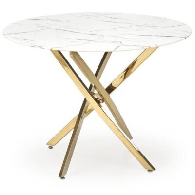 Stalas aukso sp./balta sp., 100 cm x 100 cm x 73 cm