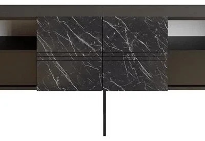TV staliukas juoda sp., 180 cm x 37.1 cm x 64.7 cm